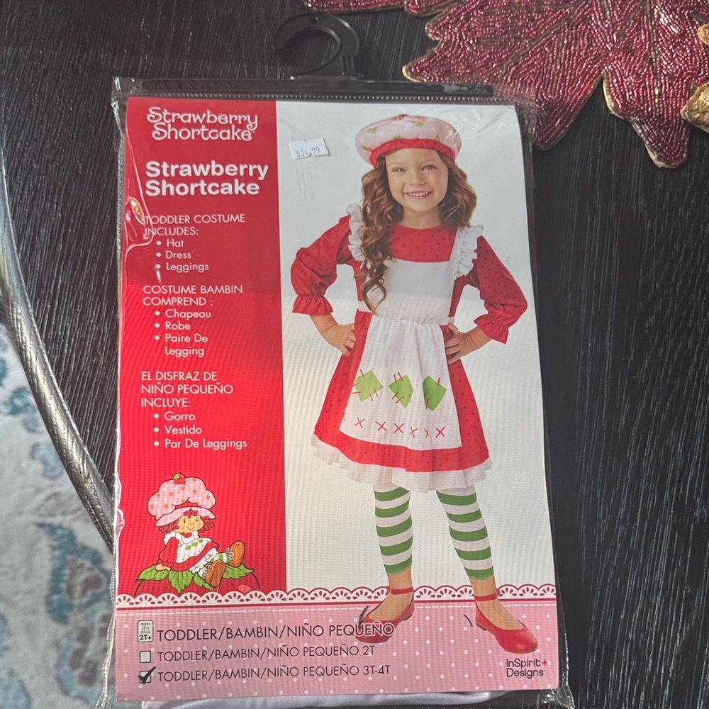 Strawberry Shortcake Toddler Costume - Red, White, and Green